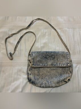 Vintage Shane 1980’s Retro Acid Washed Denim Purse Shoulder Bag